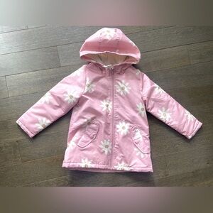 Pink Floral Hooded Jacket